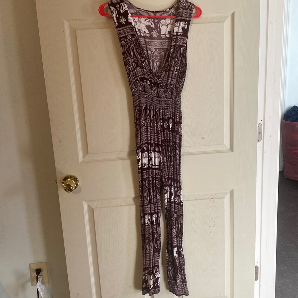 Maroon jumpsuit